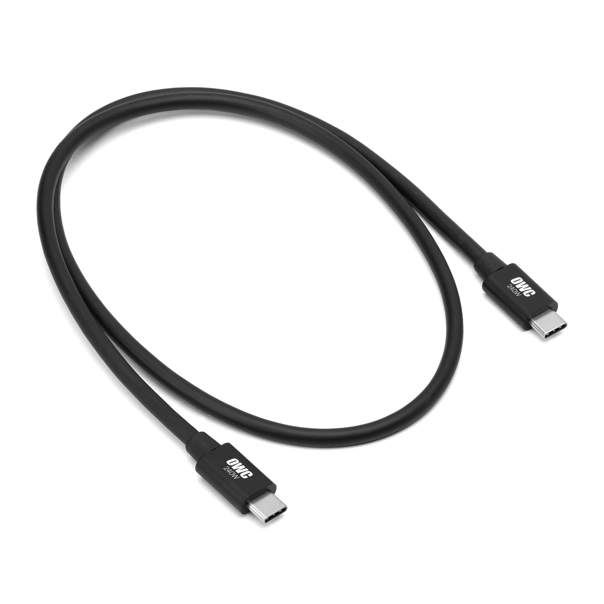 OWC - 0.8M Thunderbolt 5 (USB-C) Cable, Up to 80Gb/s Bi-directional, 120Gb/s Display Bandwidth, 240W Power Delivery