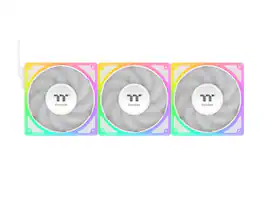 Thermaltake - Toughfan EX 140 ARGB Sync 3-Pack; PWM; MagForce 2.0; CL-F213-PL14SW-A - White