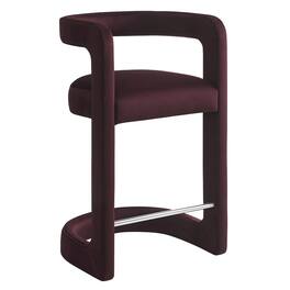 Modway - Winslow Performance Velvet Counter Stool - Purple