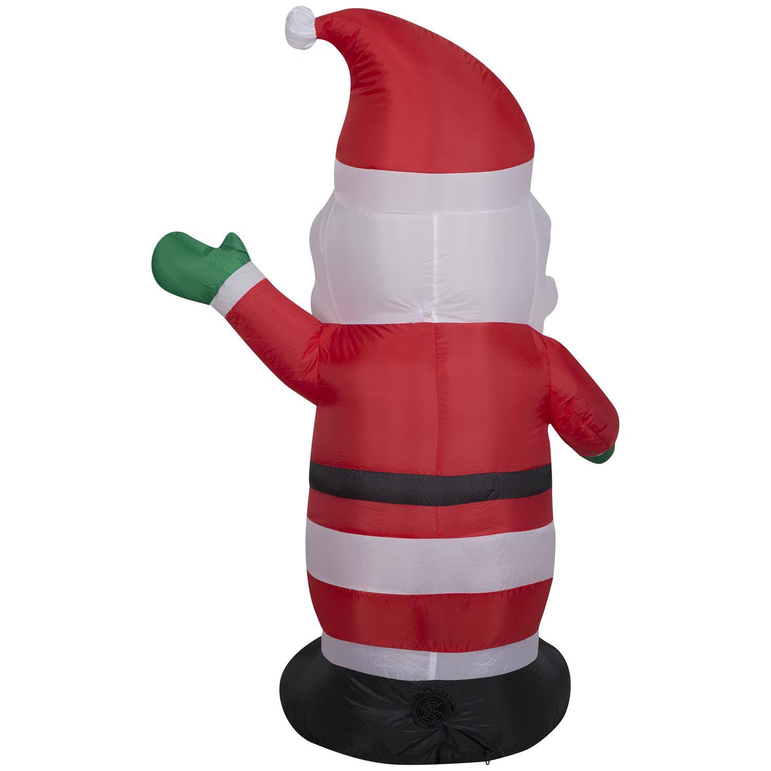 Back. Gemmy - Gemmy Airblown Christmas Inflatable Santa Claus 48 in. Inflatable - Multicolored.