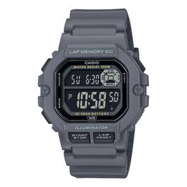 Casio - Men’s Grey Digital Sport Watch with Black Strap - WS-1400H-8BVCF - Gray