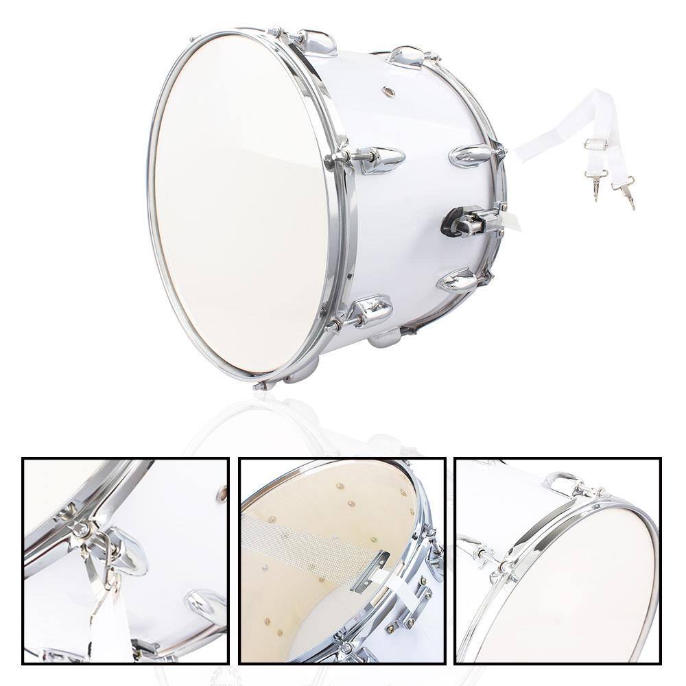 Front. Winado - Stainless Steel Wood Marching Snare Drum Drumstick Percussion Key 14 x10 inches.