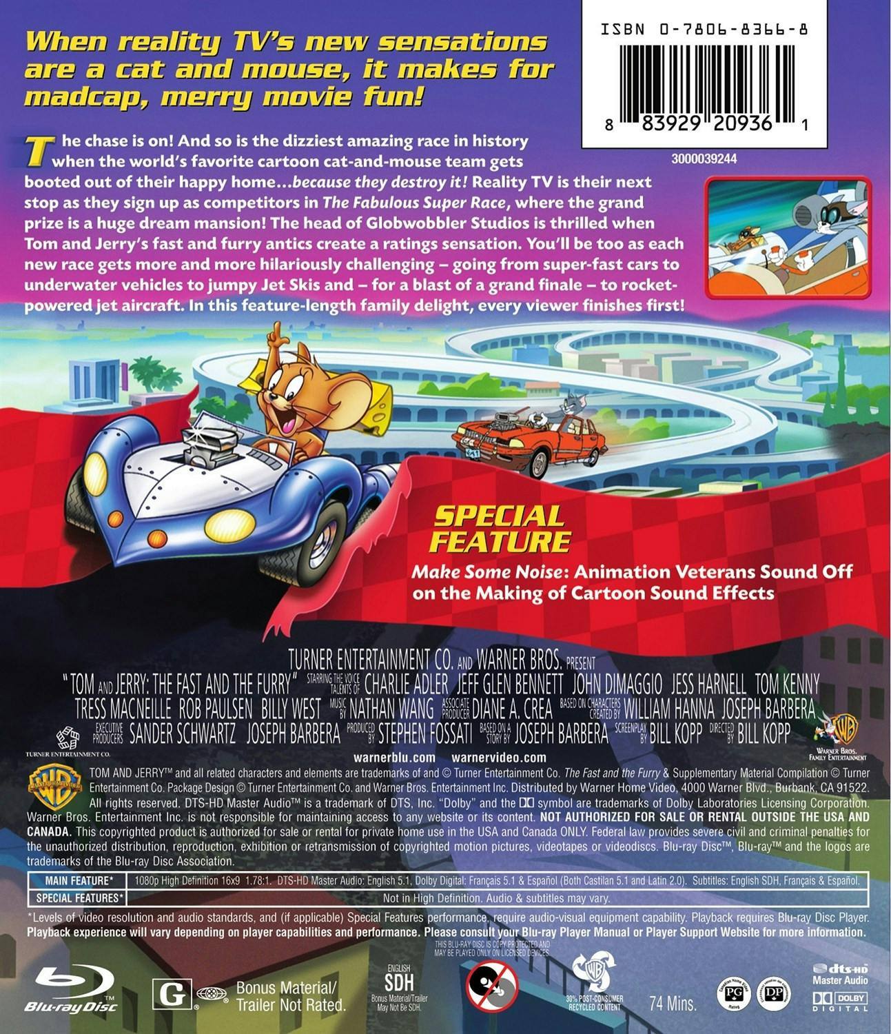 Back. Tom and Jerry: The Fast and the Furry [Blu-ray].
