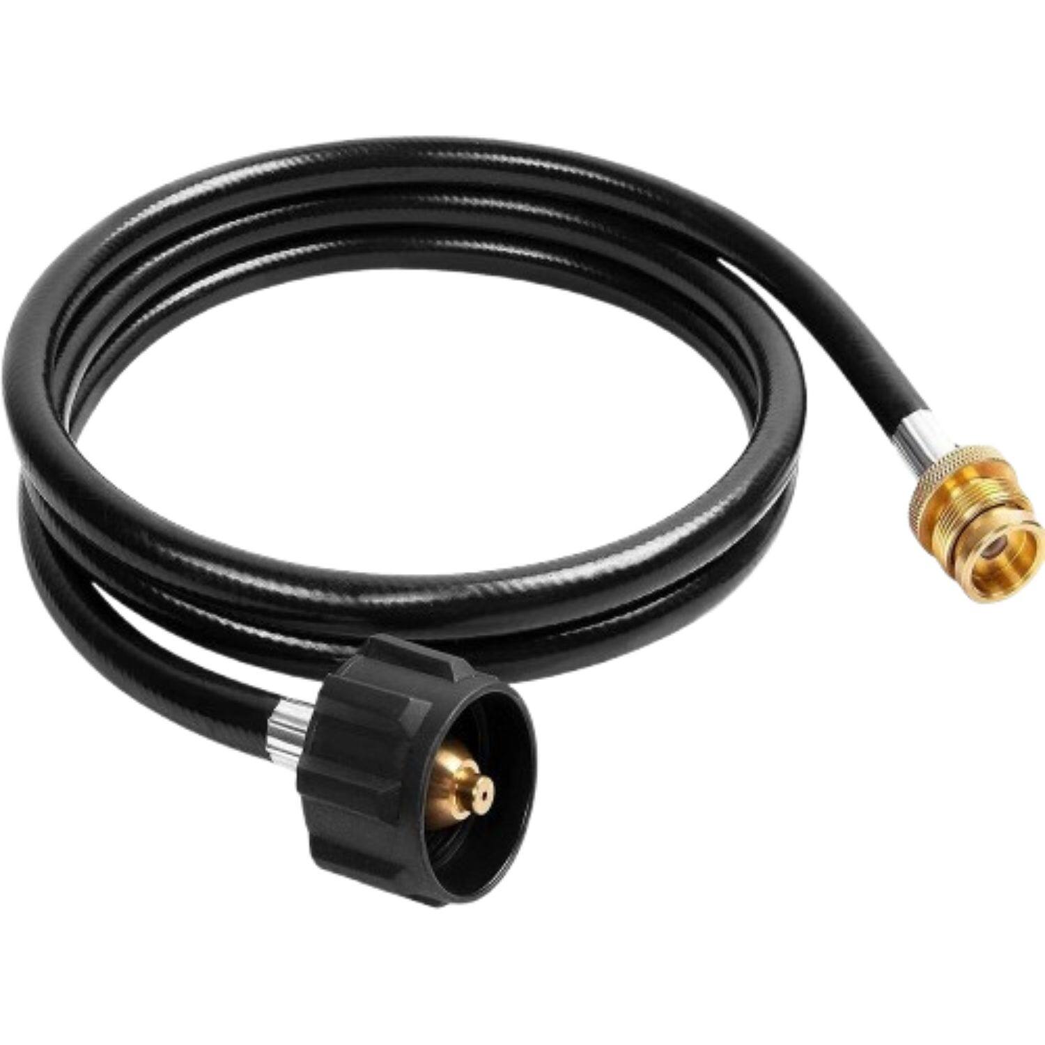 Home Collection - 6 Ft Propane Adapter Hose – 1lb to 20lb Converter Replacement Hose for Propane Tank Connection (Grill, Heater, or Stove