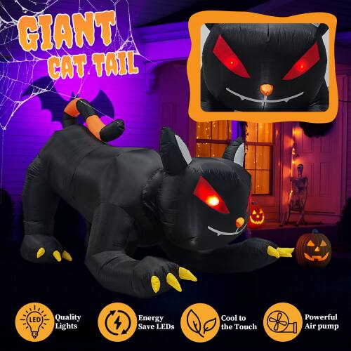 GIANT CAT TAIL LED Quality Lights Energy Save LEDs Cool to the Touch Powerful Air pump
