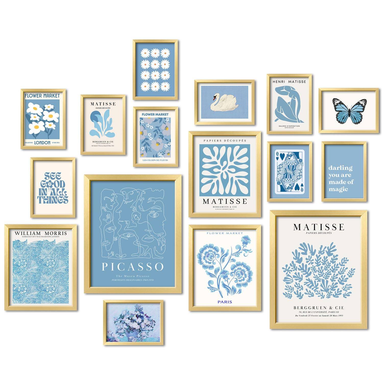 Sure, here is the corrected and grouped text from the image:
---
**Flower Market**
- LONDON
**Henri Matisse**
- Flower Market
- LONDON
**Matisse**
- Berggruen & Cie
- Paris
**Papiers Décollés**
- Matisse
- Berggruen & Cie
**See Good in All Things**
**William Morris**
**Picasso**
- The Blue Period
- 1901-1904
**Darling you are made of magic**
**Flower Market**
- Paris
**Matisse**
- Berggruen & Cie
**Papiers Décollés**
- Matisse
- Berggruen & Cie
**Flower Market**
- Paris
**Berggruen & Cie**
- Le 27 Février 1951
---