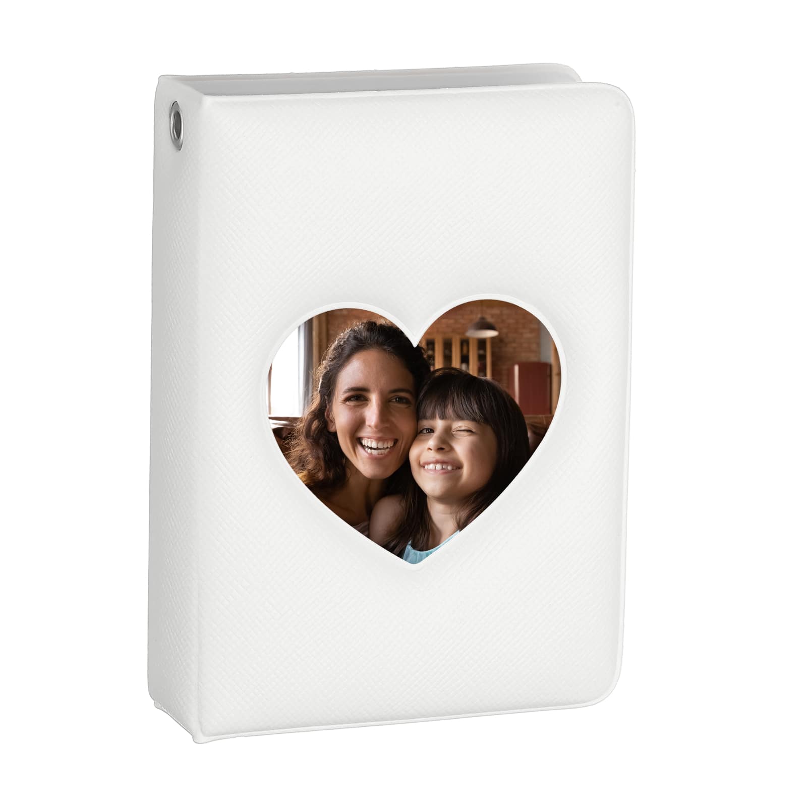 Unique Bargains - 3 Inch Mini Photocard Binder Cute Kpop Holder Book Portable Heart Hollow Album for 28 Photos - White price history on PriceWatchPro