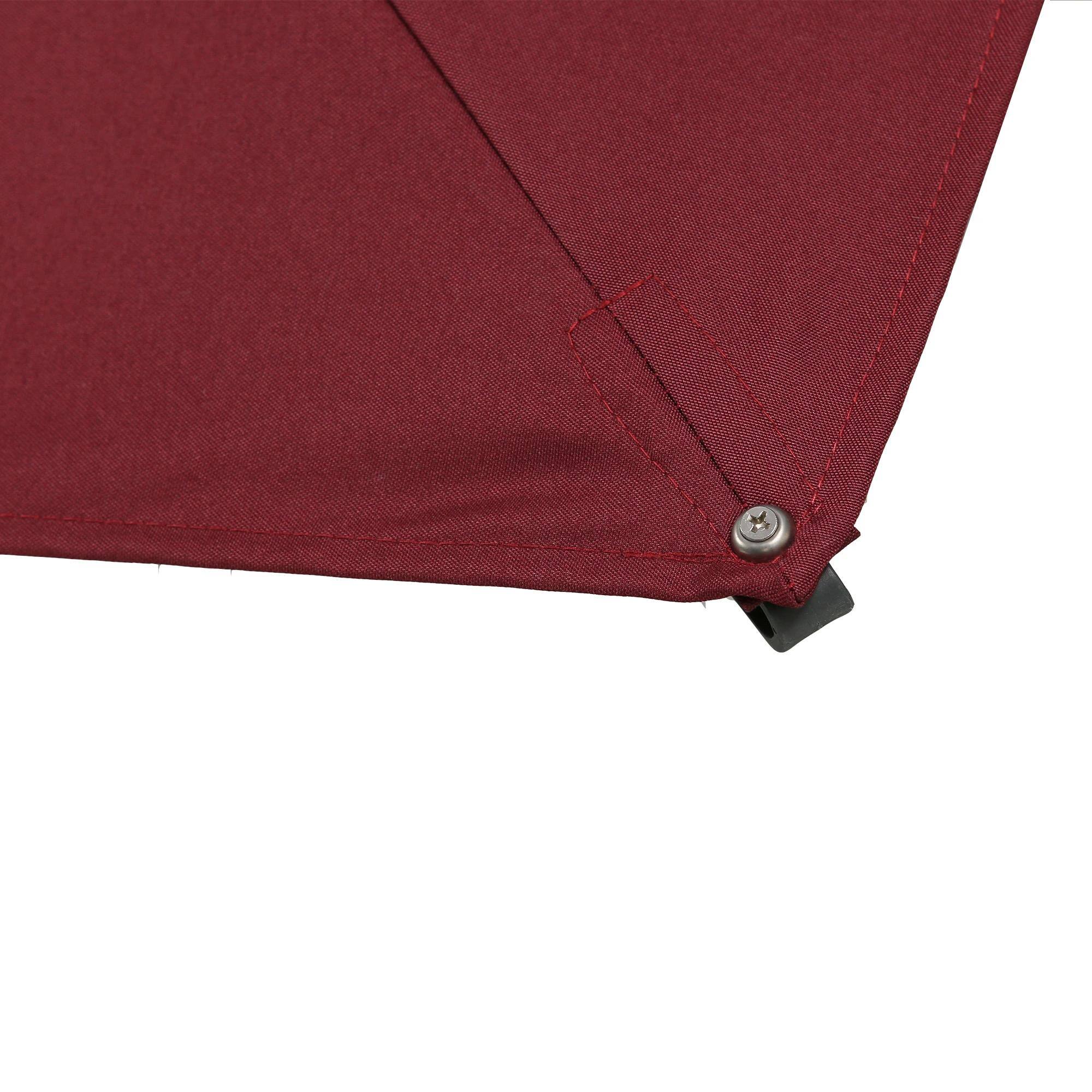 Alt View 5. Spaco - Spaco 10ft Cantilever Patio Umbrella, Square Tilt Design with 360 Rotation - Red.