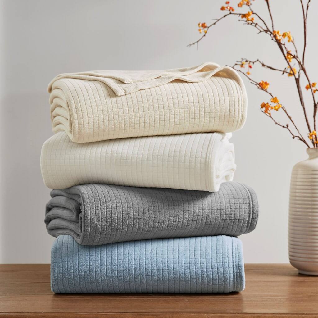 Alt View 2. Gracie Mills - Gracie Mills Griffin Microfleece Blanket Collection - Grey.