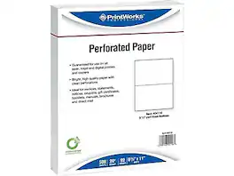 Printworks Professional - 8.5" x 11" Specialty Paper, 20 lbs., 92 Brightness, 500/Ream, 5 Reams/Carton (04116) - White