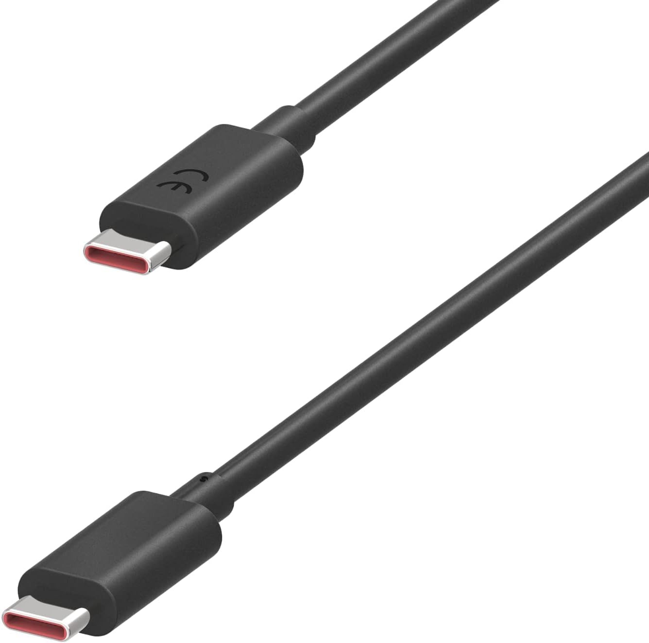 Angle. Motorola - Motorola Essentials 6.5A E-Marked 3.3ft USB-C to USB-C Cable for High Current Charging, Companion Cable to TurboPower 68.