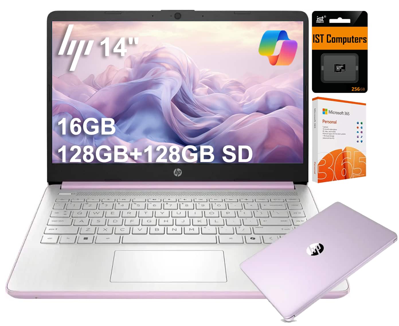 "HP - Upgraded - 14"" Ultra-Light Laptop - Intel Processor N150 2025 - 16GB Memory - 256GB storage(128GB UFS+128GB Card) - Windows 11 - Honey Lavender" price history on PriceWatchPro