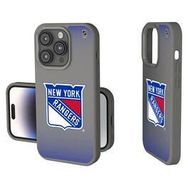 Keyscaper - NHL - New York Rangers Linen Logo iPhone Soft Touch Case - 15 - Gray