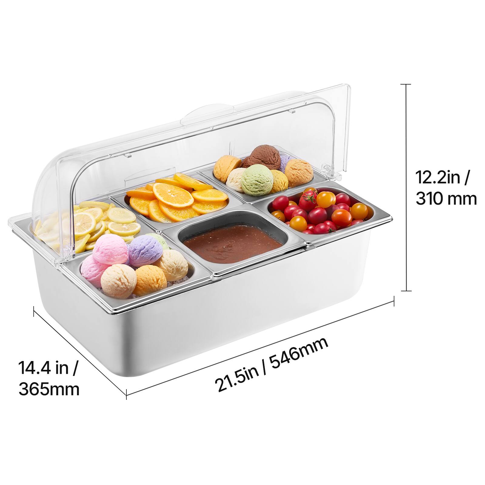 12.2 in / 310 mm  
14.4 in / 365 mm  
21.5 in / 546 mm