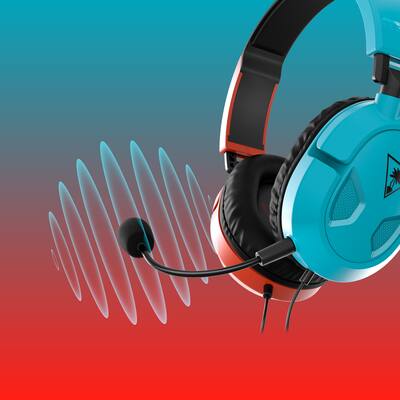 Turtle Beach Recon 50 Wired Gaming Headset for Xbox Series X|S, Xbox One, PS5, PS4, Mobile PC Red/Blue