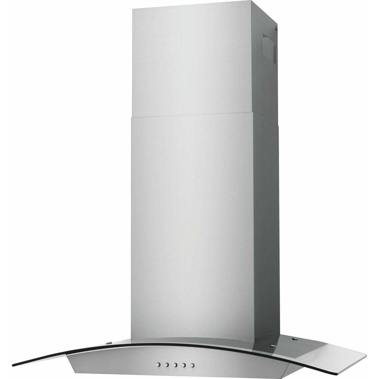 Back. Frigidaire - 30" Glass Canopy Hood - Stainless Steel.