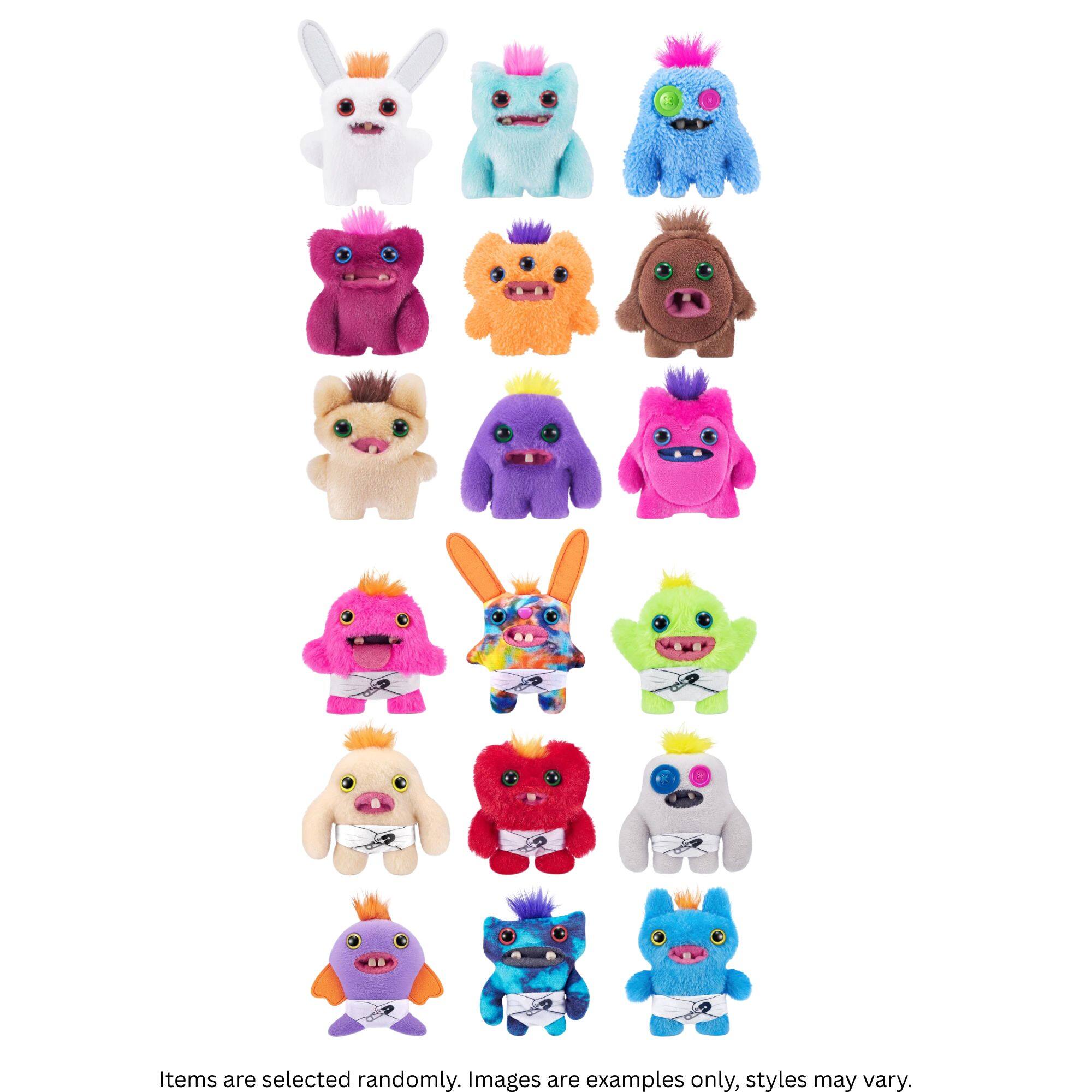 Pack of 8 Zuru Fuggler Baby Fugg 3.5 Inch Plush Toy Mystery Random