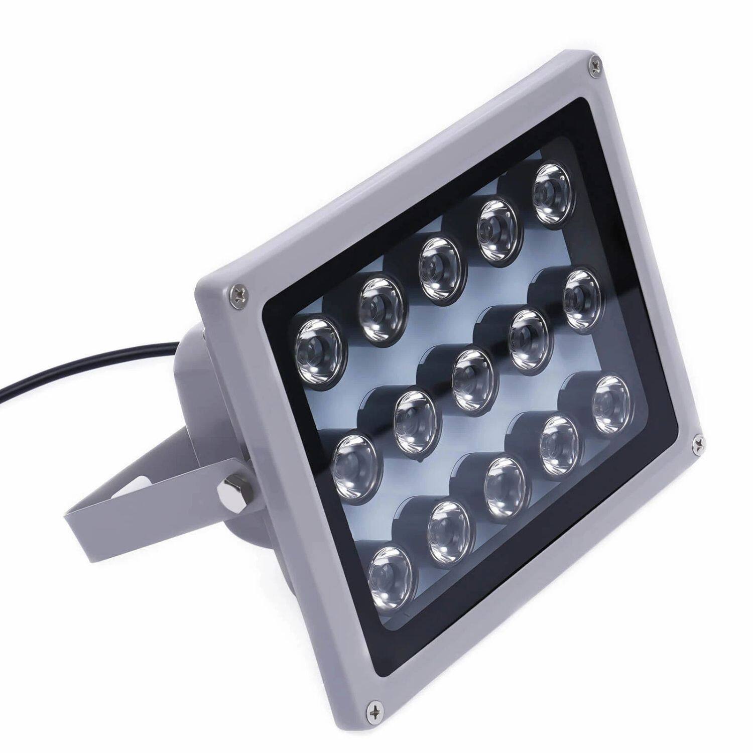 Alt View 1. Home Collection - 12V Infrared IR Illuminator Lamp – 15 LED Night Vision Waterproof Floodlight.