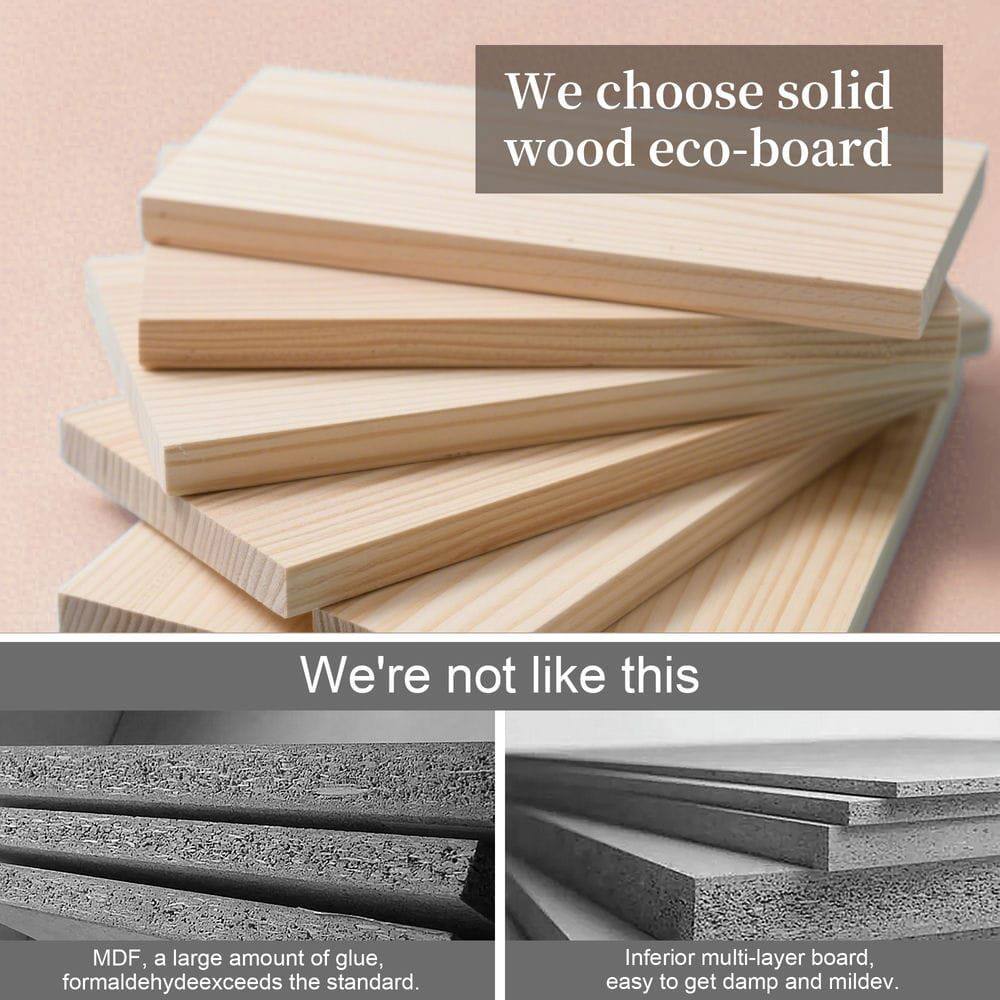 We choose solid wood eco-board

We're not like this

MDF, a large amount of glue, formaldehyde exceeds the standard.

Inferior multi-layer board, easy to get damp and mildew.
