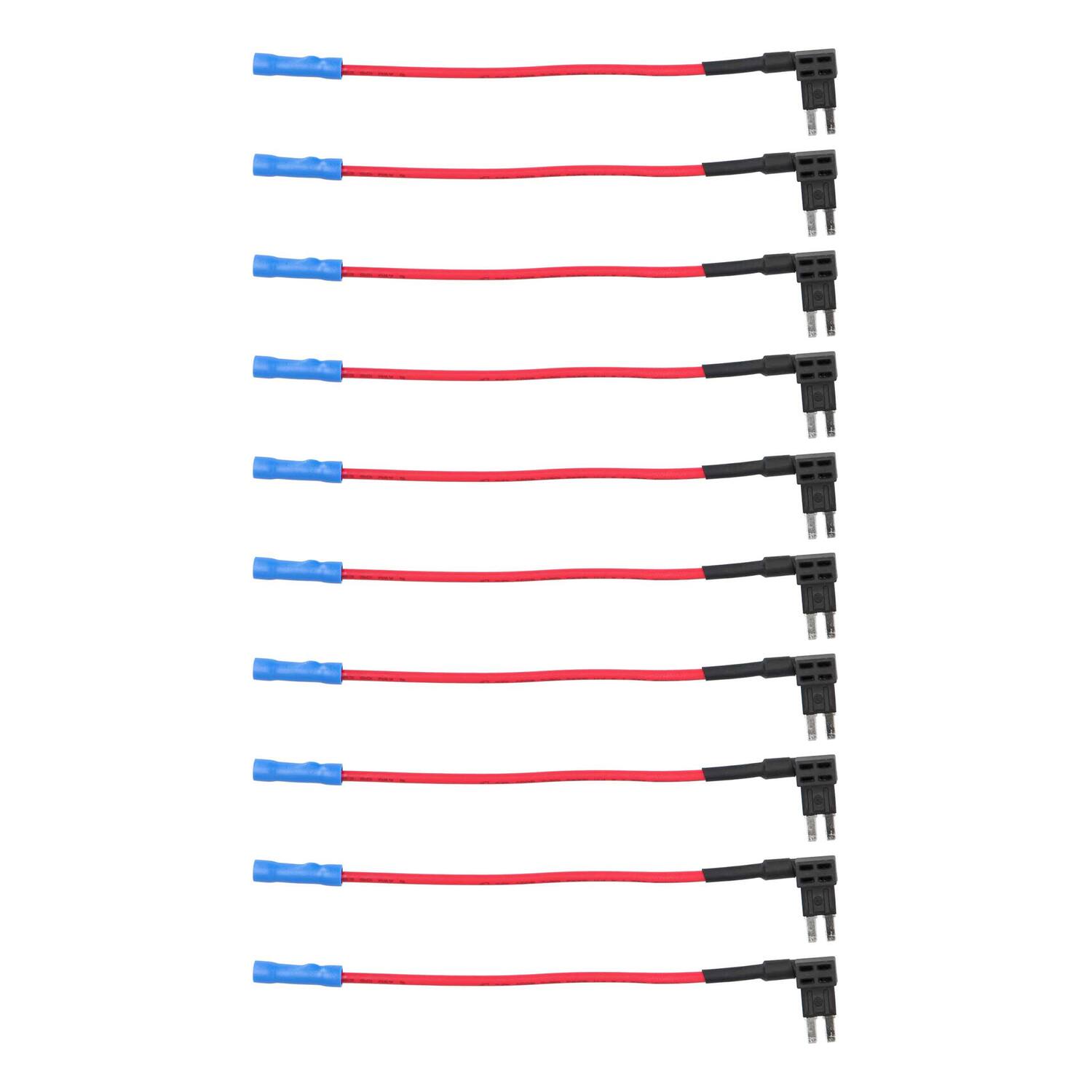 Front. Install Bay - Micro2 ATR Dual-Slot Blade Rightward Fuse Tap, 10 Pack - Black.
