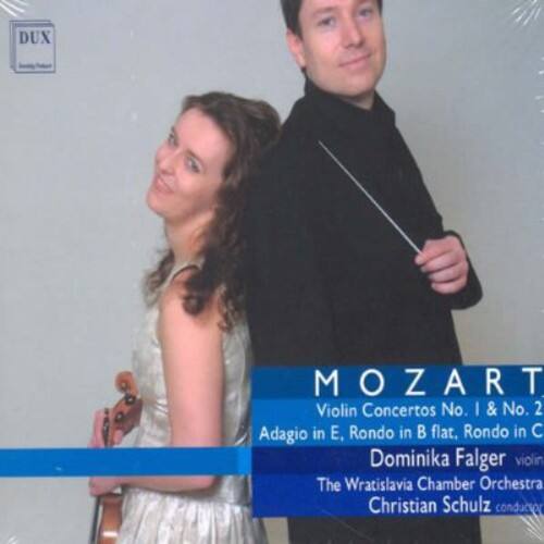 MOZART  
Violin Concertos No. 1 & No. 2  
Adagio in E, Rondo in B flat, Rondo in C  

Dominika Falger  
violin  

The Wratislavia Chamber Orchestra  
Christian Schulz  
conductor