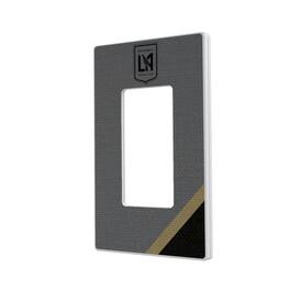 Keyscaper - LAFC Diagonal Stripe Design Single Rocker Lightswitch Plate - Multicolor