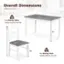 Overall Dimensions: 200 LBS 1 x Dining Table Weight Capacity: 200 LBS 45" 28" 34" 30" 18" 16" 18" 331 LBS 4 x Dining Chair Weight Capacity: 331 LBS