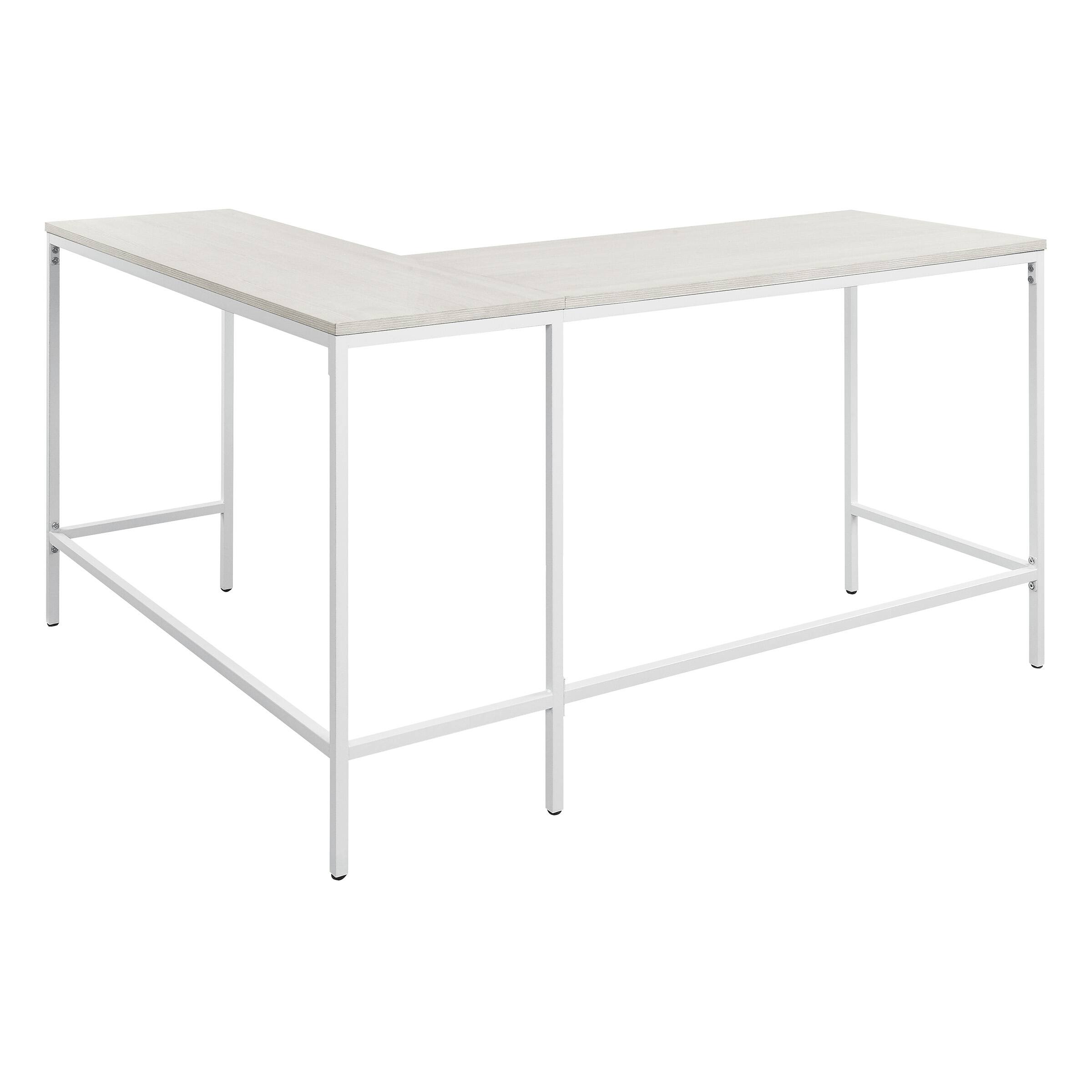 Alt View 11. OSP Home Furnishings - Contempo L-Shaped Desk - White Oak.