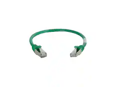 Front. Cables to Go - C2G 00982 Cat6 Cable - Snagless Shielded Ethernet Network Patch Cable, Green (6 Inches).