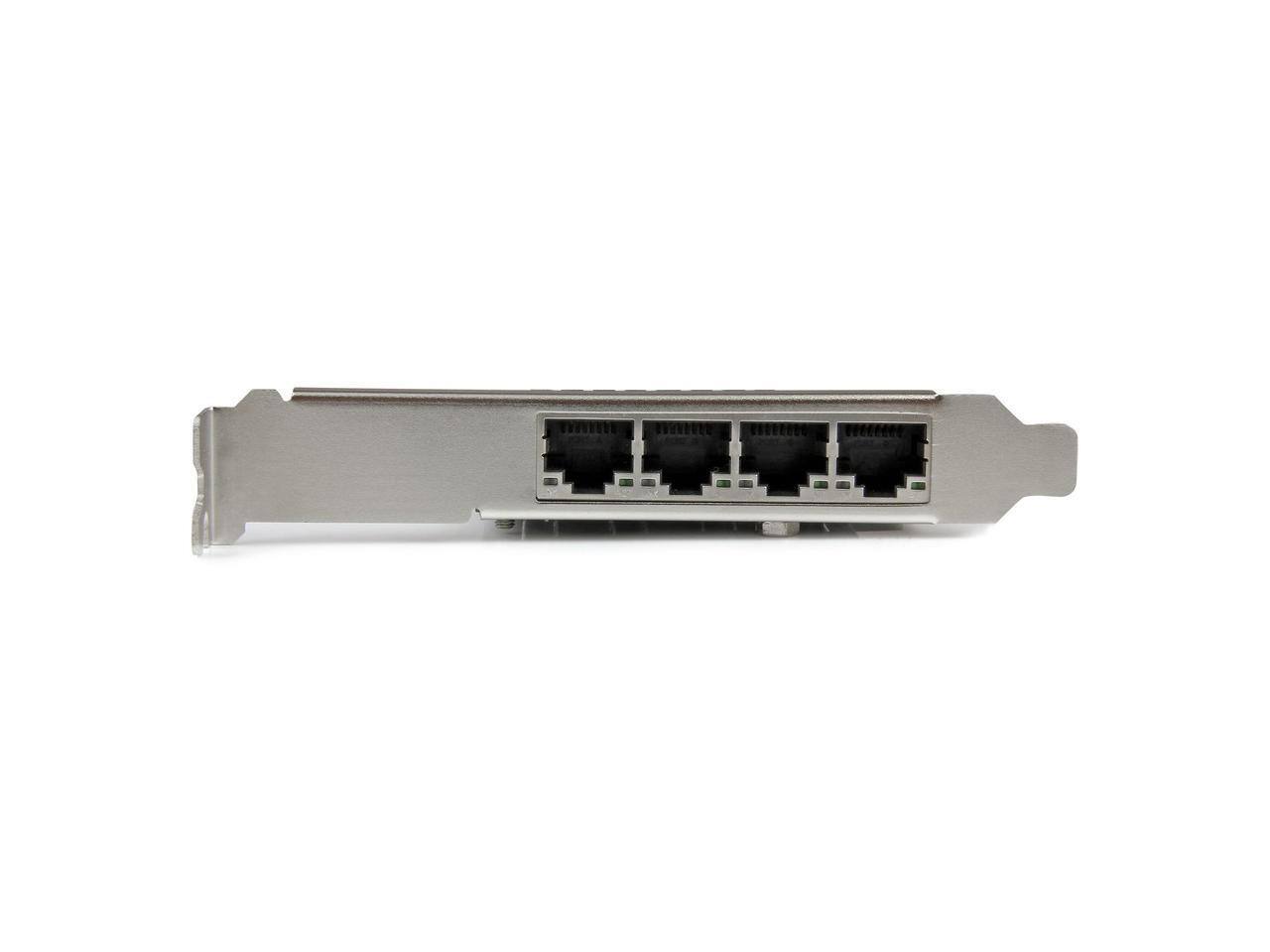 Alt View 1. StarTech.com - StarTech.com 4-Port Gigabit Ethernet Network Card w/ Intel Chip, PCI Express, Intel I350 NIC - Quad Port PCIe.