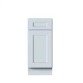 Boyel Living - 15in.W Dove BASE CABINET Fully assembled Cabinet With One Rubberwood Drawer and One MDF Door Recessed Panel Shaker - Gray