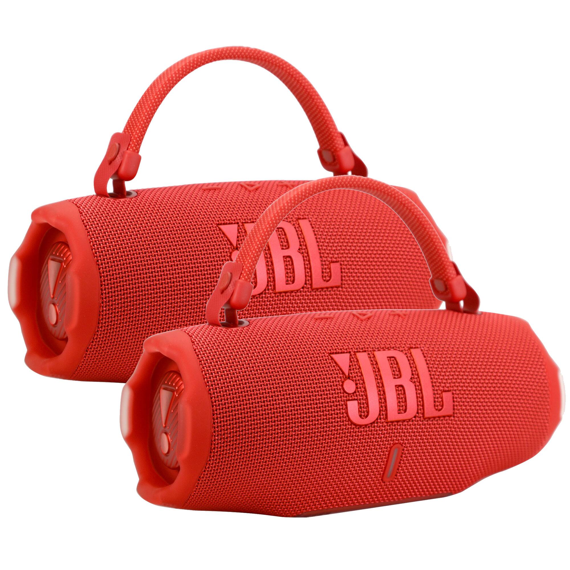 2x JBL Charge 6 Portable Waterproof Bluetooth Speaker - Red