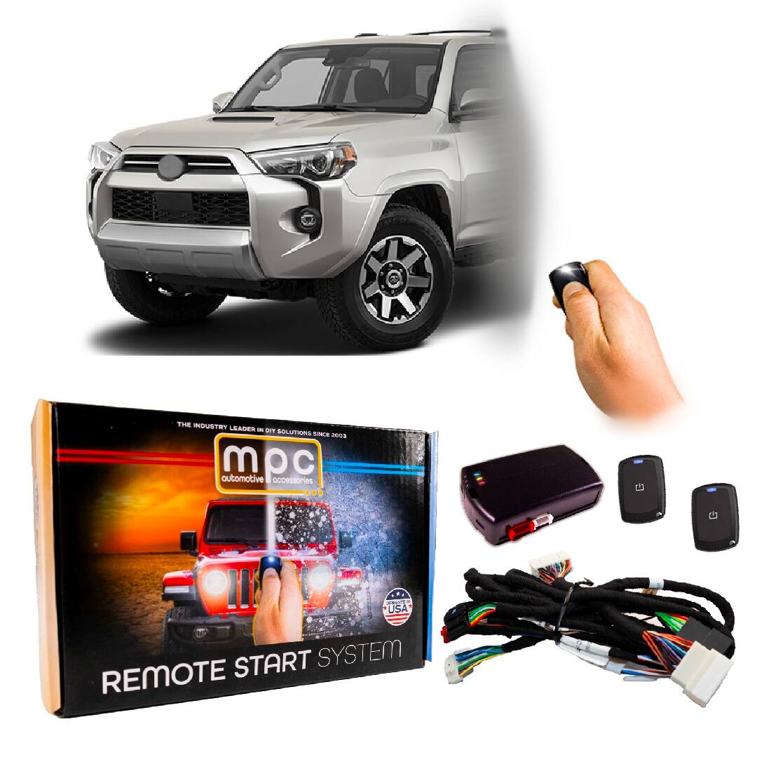 MPC - Remote Start Kit For Toyota 4Runner 2022-2024 | Plug & Play | Long Range Remotes - Black