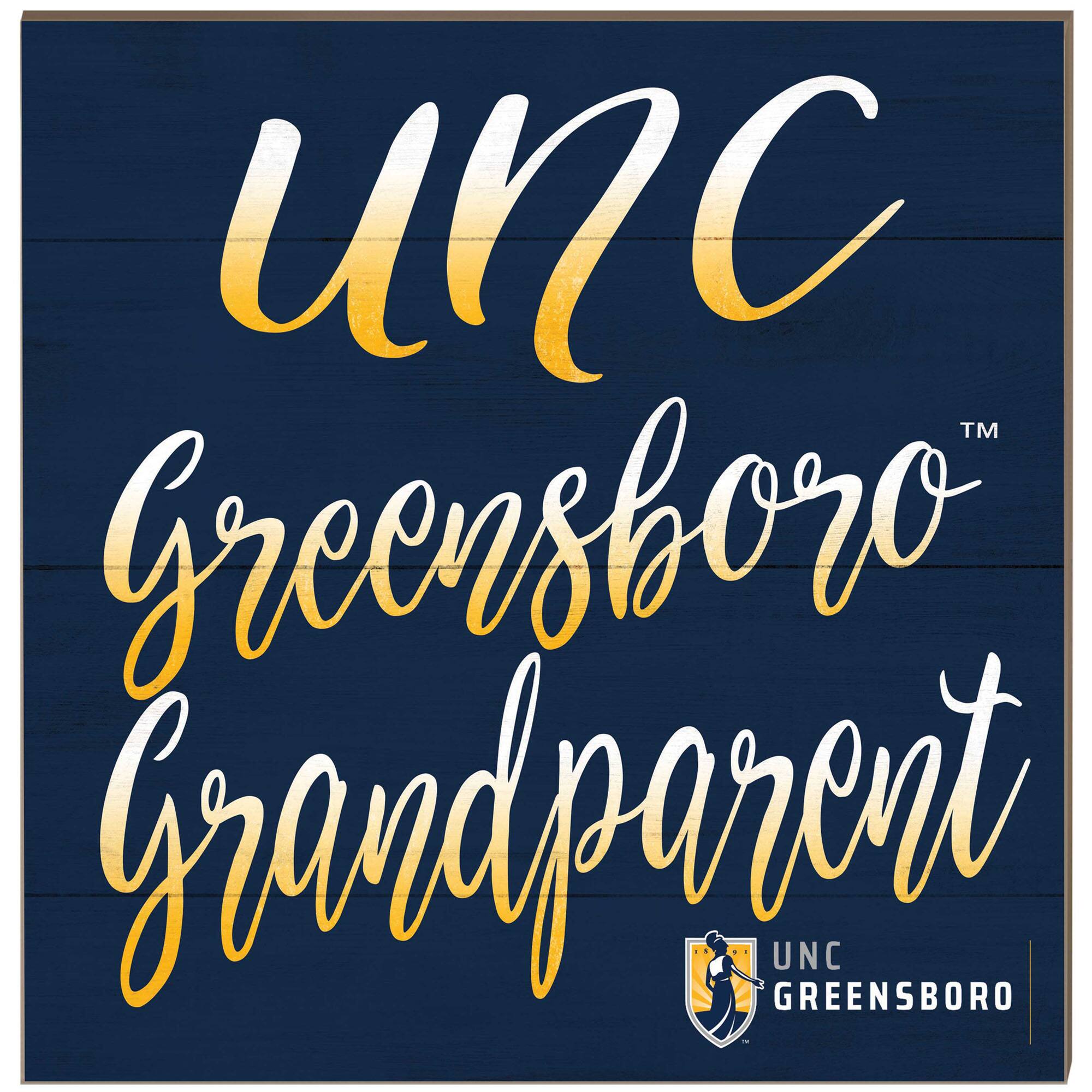 UNCG Spartans 10'' x 10'' Grandparent Plaque