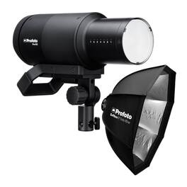 Pro-D3 Industrial-Grade 750W Monolight 750W Bundle with Profoto Softbox 3-Feet Octa Silver (2 Items)