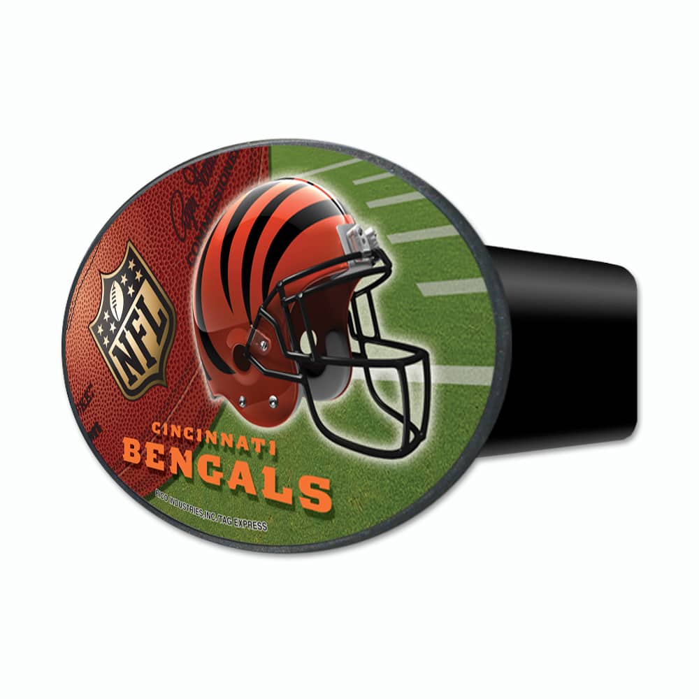 Rico Industries - Cincinnati Football Bengals 3-In-1 Hitch Cover Auto Emblem - Multi