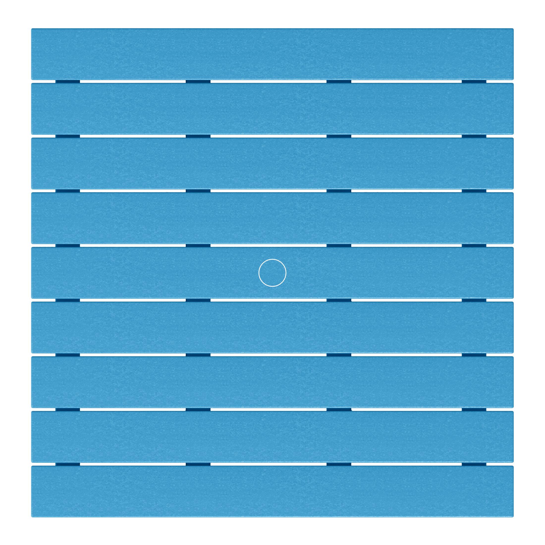 Alt View 1. WestinTrends - WestinTrends Malibu Kids Outdoor Patio Furniture HDPE 30" Wide Square Dining Table - Pacific Blue.