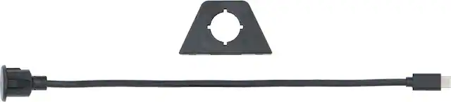 Front. Metra - 1' Male USB 4.0 Type-C to Female USB 4.0 Type-C Extension Cable - Black.