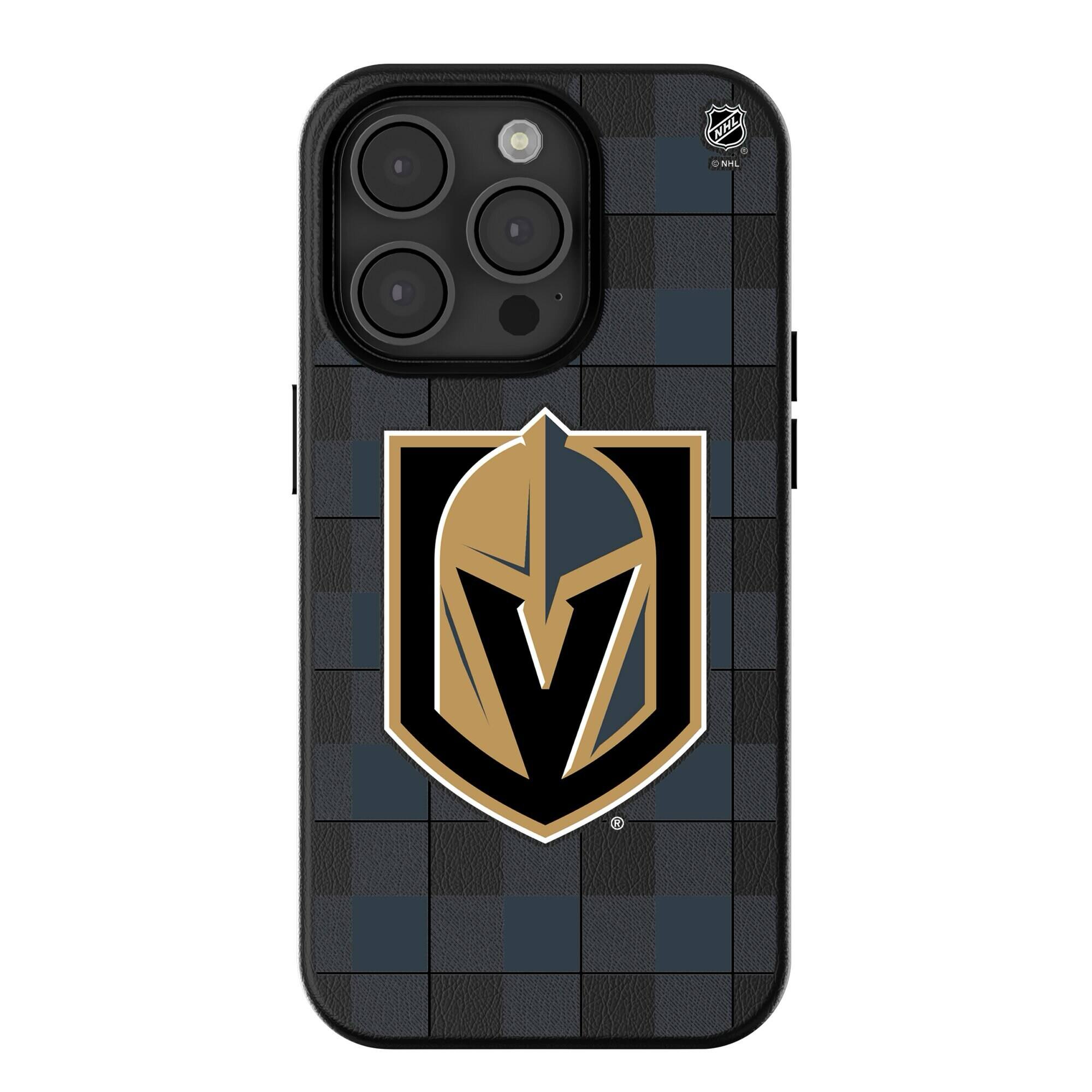 Keyscaper - NHL - Vegas Golden Knights Plaid iPhone Magnetic Bump Case - 16 Pro - Black price history on PriceWatchPro