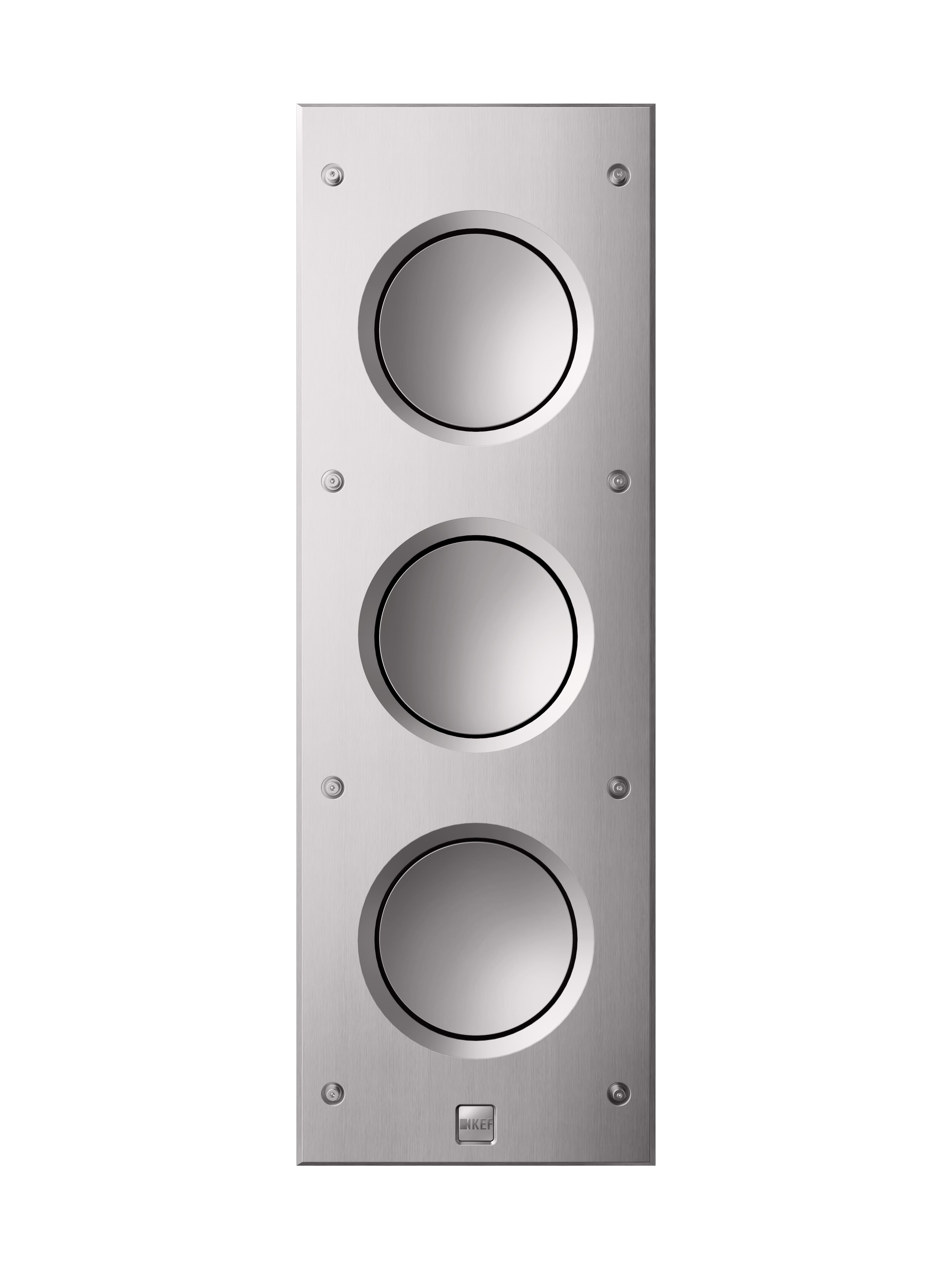 Front. KEF - CI3160RLB-THX In-Wall Subwoofer - White.