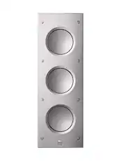 Front. KEF - CI3160RLB-THX In-Wall Subwoofer - White.