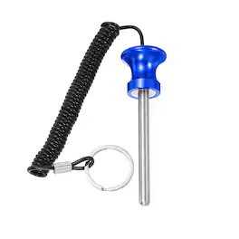 Unique Bargains - Weight Stack Pin, Gym Pin Strength Training Replacement with Pull Rope, 0.3 x 3.1 Inch for Home/Gym Machine - Blue