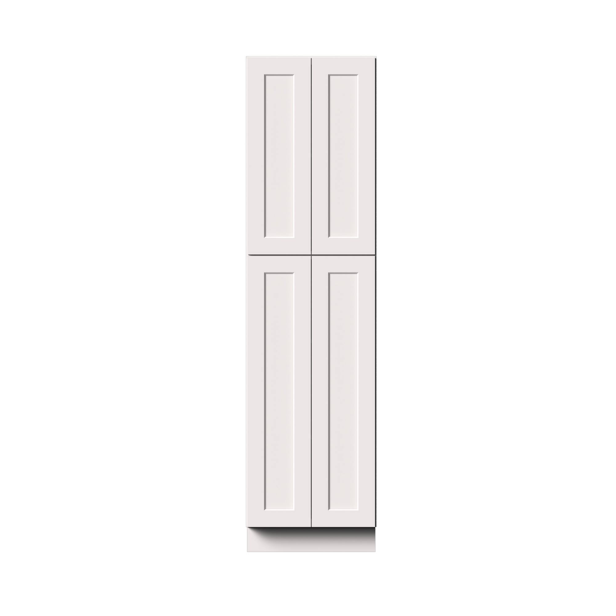 Alt View 1. Boyel Living - 24-in W x 90-in H x 27-in D Shaker RTA Kitchen Pantry Tall Cabinet with Soft-Close - White Shaker.