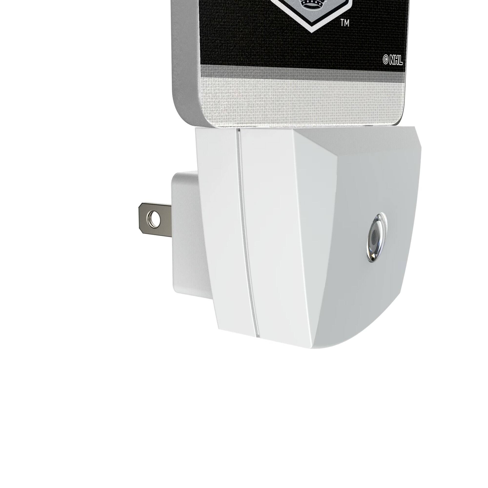 Alt View 2. Keyscaper - Los Angeles Kings Stripe Design Nightlight 2-Pack - Multicolor.