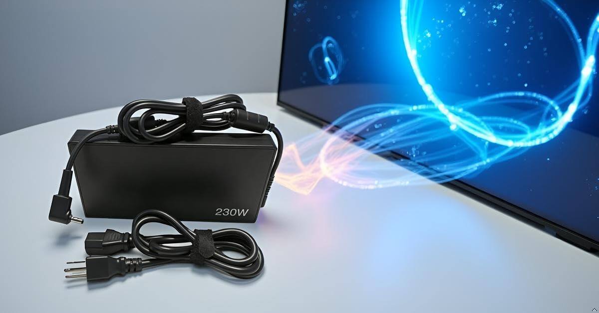 Alt View 3. Core Tech - 230W AC Laptop Charger for Nitro 16/17, Predator Helios Neo 16 & Triton 14 - Black.