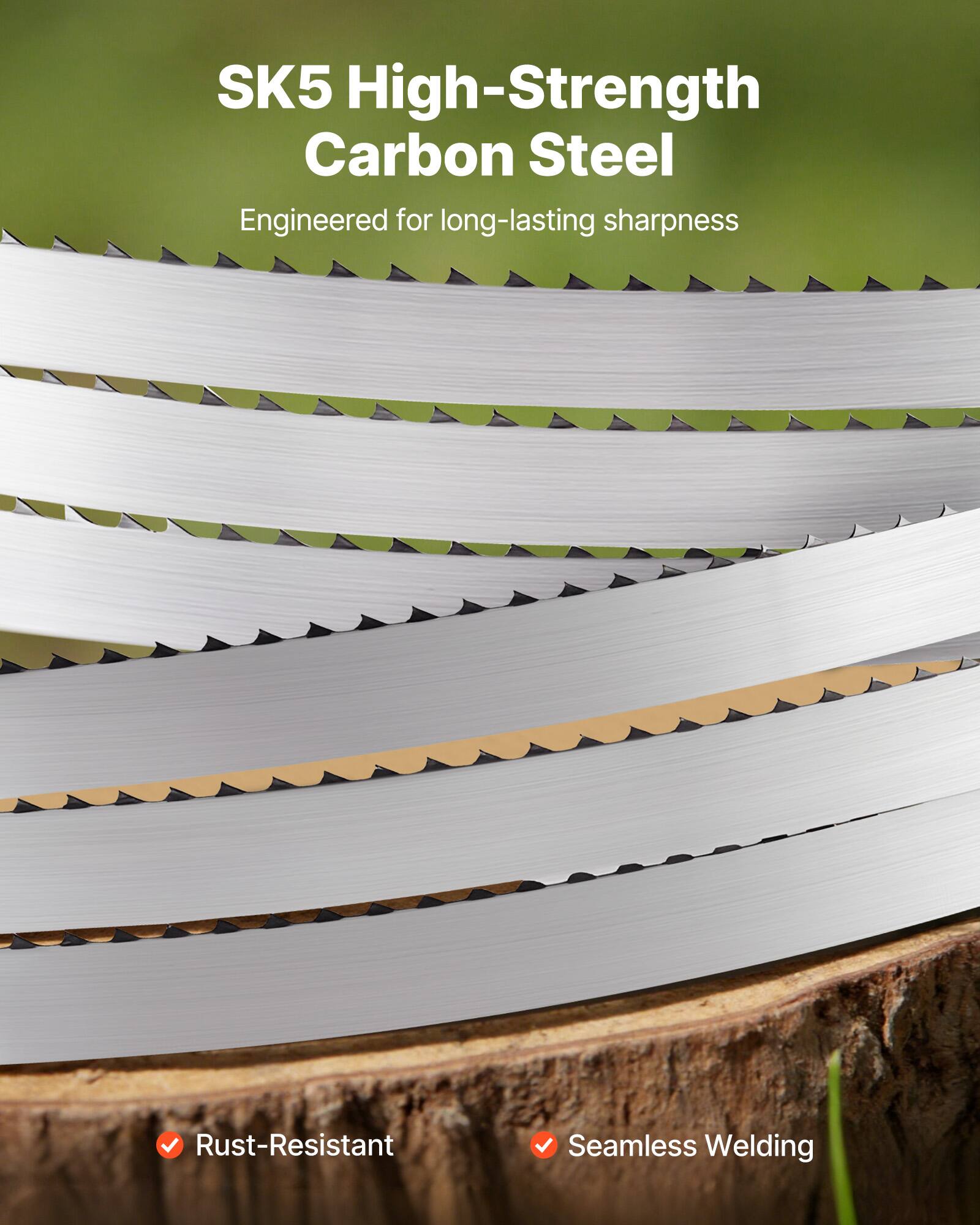 SK5 High-Strength Carbon Steel  
Engineered for long-lasting sharpness  

- Rust-Resistant  
- Seamless Welding