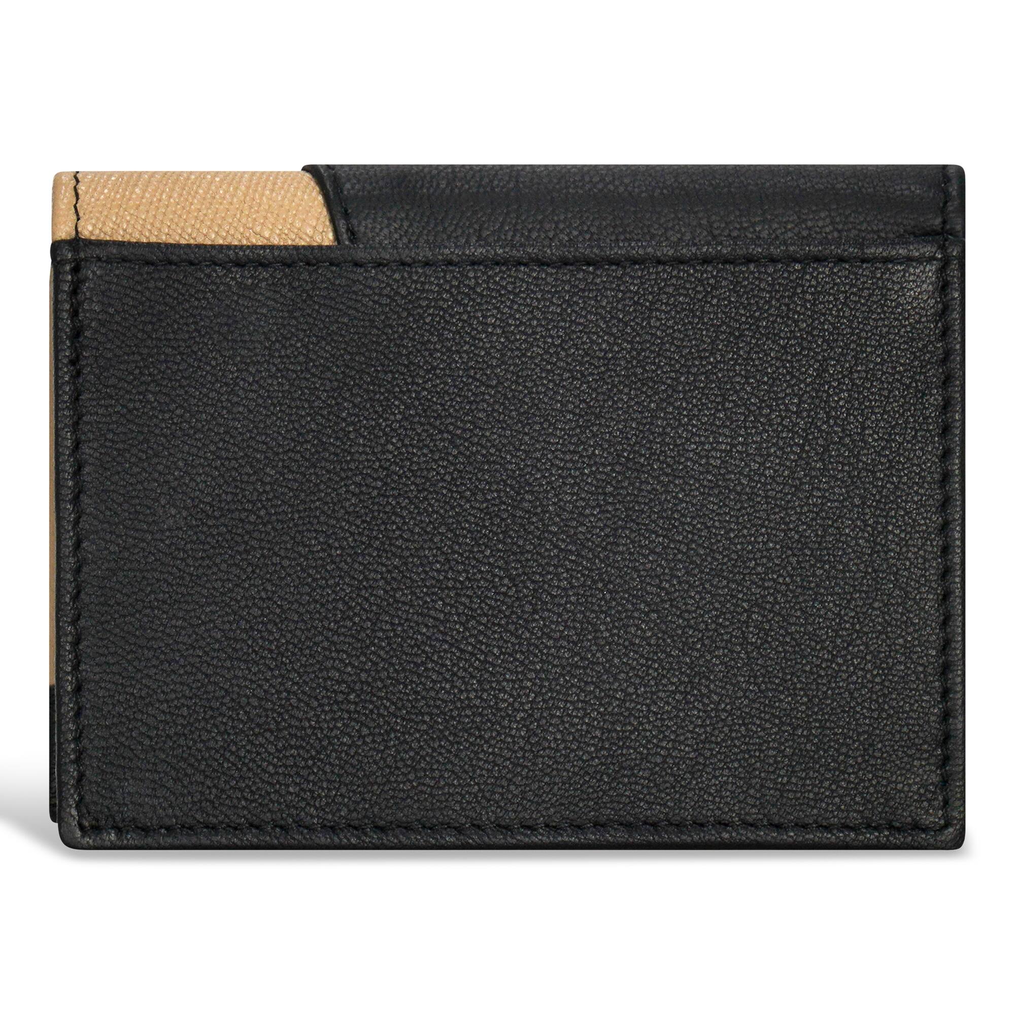Left. Champs - MW-105-BLACK/IVORY (CARDHOLDER) - BlackIvory.