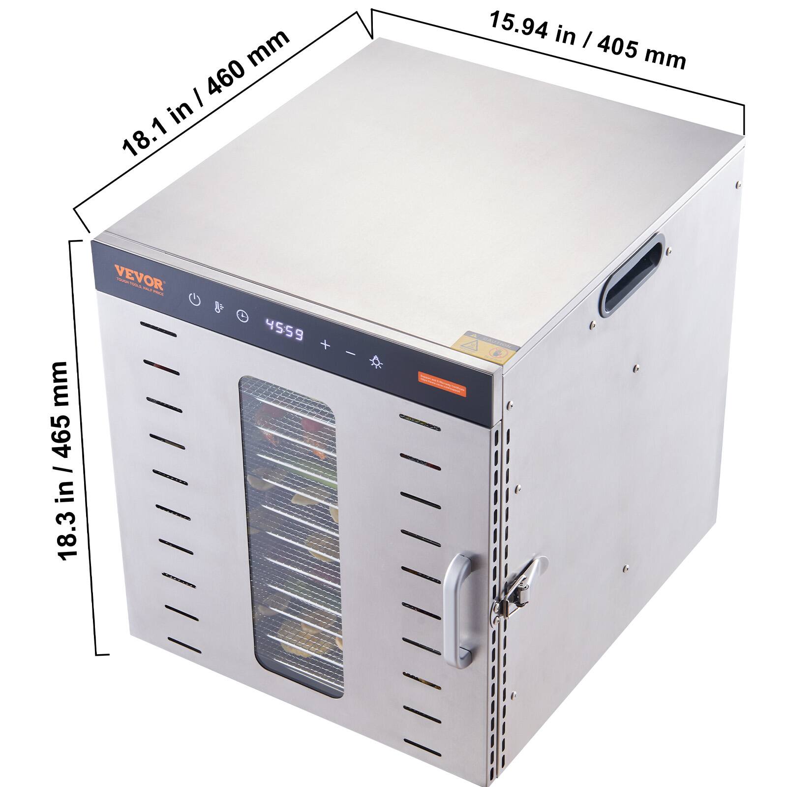 mm / 460 in 18.1  
15.94 in / 405 mm  
mm 465 / in 18.3  
VEVOR LICOT HOURT PIZZA
