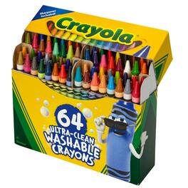 Crayola - Ultra-Clean Washable Crayons, Regular Size, Pack of 64