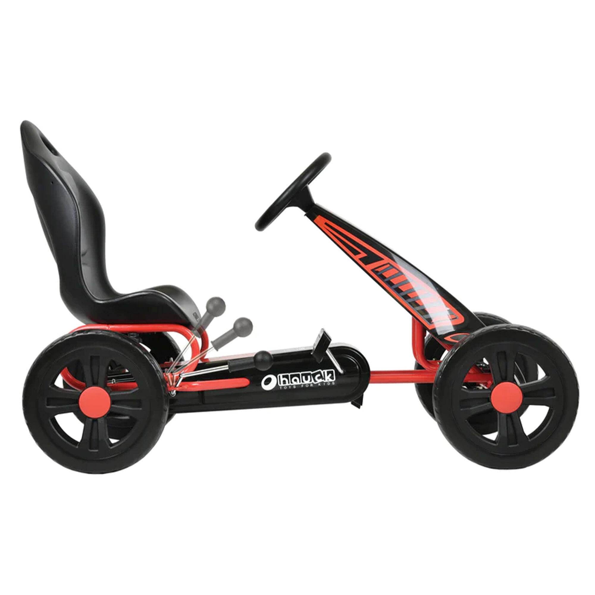 Alt View 5. hauck - hauck Cyclone Pedal Go Kart with Adjustable Bucket Seat for Kids Ages 4 to 8 - Red.